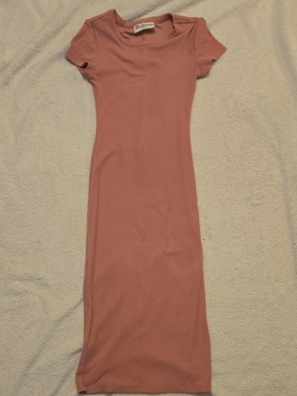 No Boundaries Dusty Rose Ribbed Maxi Dress